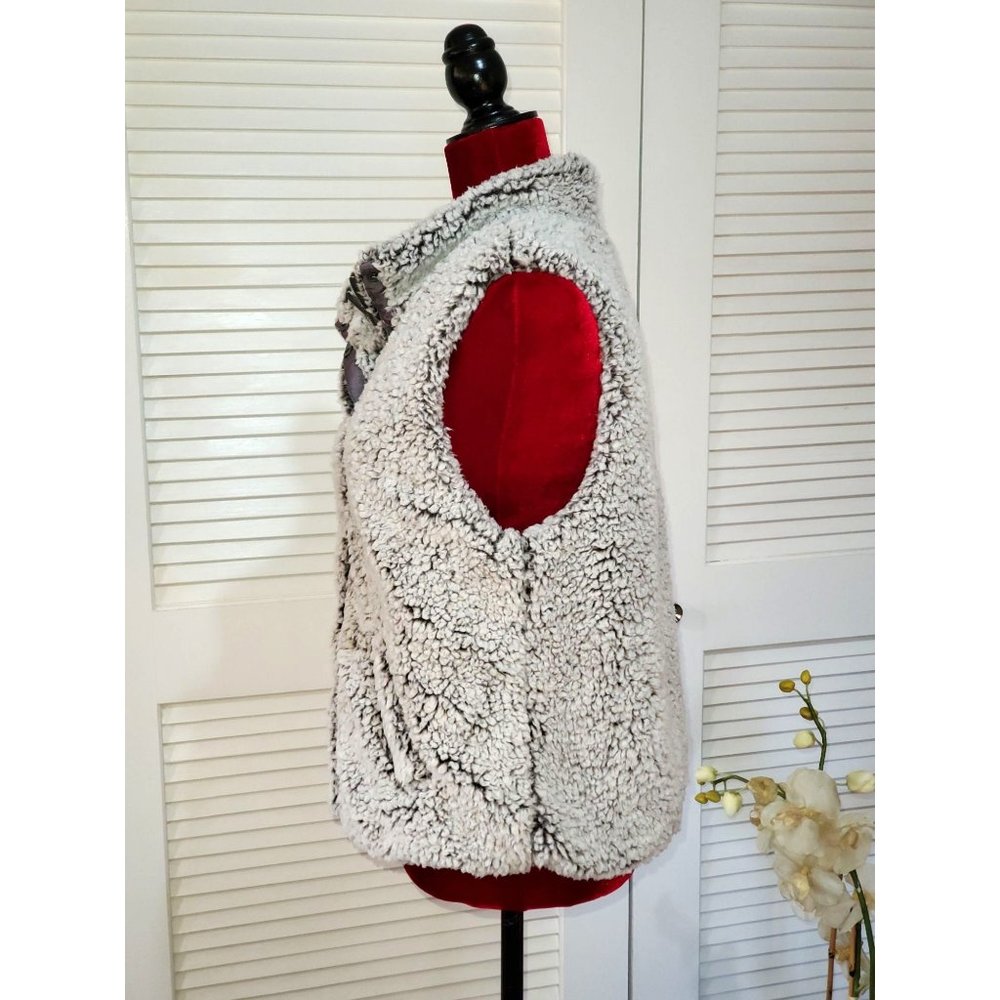 Harper Heritage Francesca's MARISSA Sherpa Vest size M 905 - Picture 4 of 8
